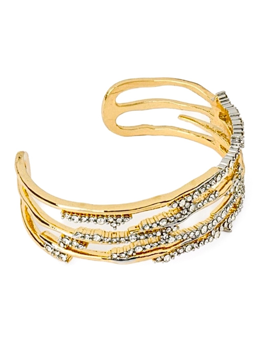 Alexis Bittar Pave Spiked Cuff Bracelet